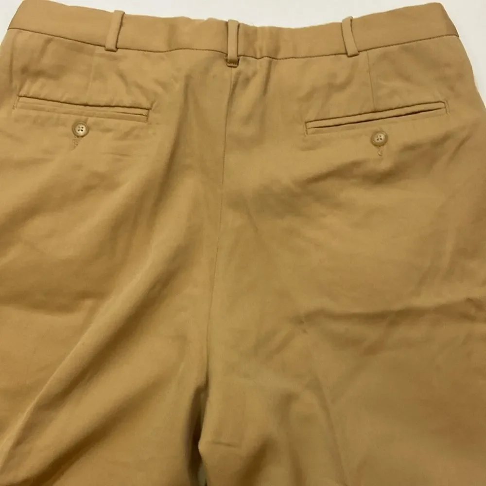 VTG,Elite Iandes End Men's Tan Pants Size 36 R Made In Mexico 💯 Wool Dry Clean